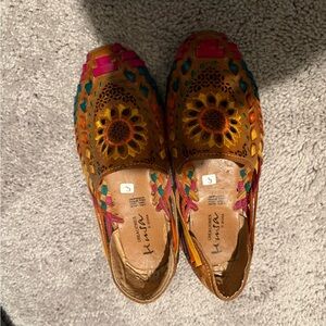 Colorful Leather Women's Shoes